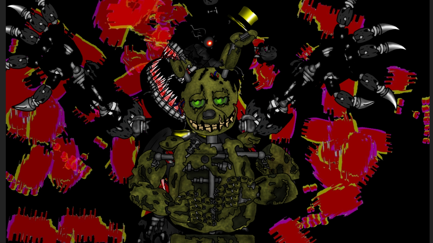 fnaf自制dc2动画花了不少天呢歌曲:《the monster under your bed》